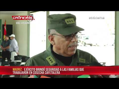 Ejército cumple con éxito plan de seguridad de cosecha cafetalera - Nicaragua