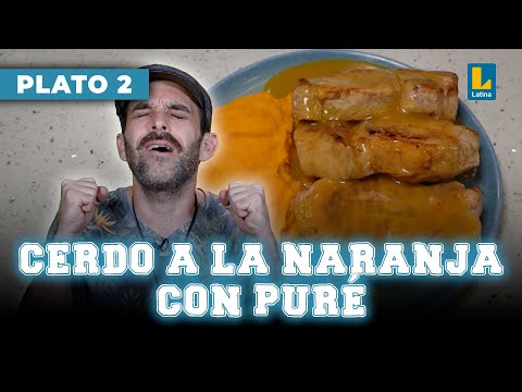 Cerdo a la naranja con puré de camote | El Gran Chef Famosos