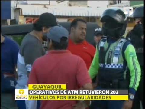 Operativos de ATM retuvieron 203 vehículos por irregularidades