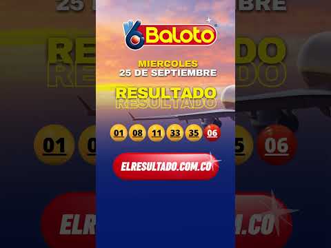 RESULTADO BALOTO DEL MIERCOLES 25 de septiembre  #Shorts