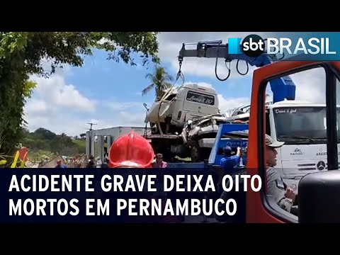 Acidente grave deixa oito mortos e uma pessoa ferida | SBT Brasil (20/01/24)