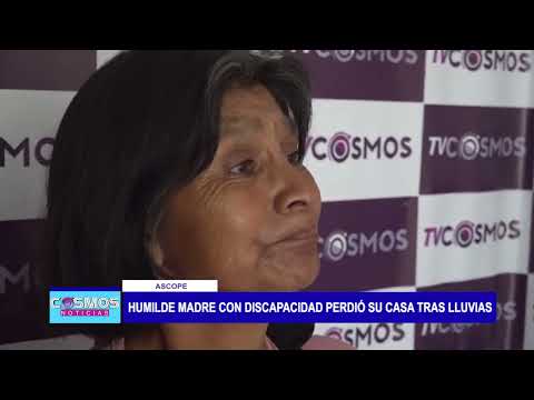 Ascope: Humilde madre con discapacidad perdió su casa tras lluvias