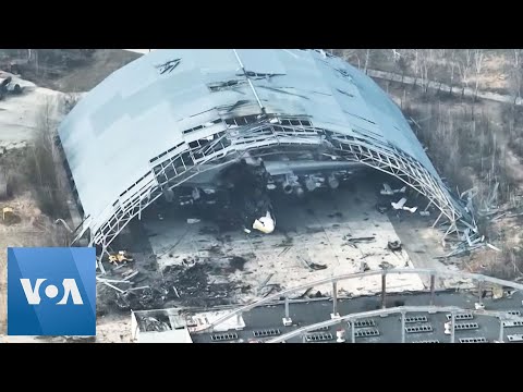 🔵Aerials of Ukraine Air Base Damaged in Fighting