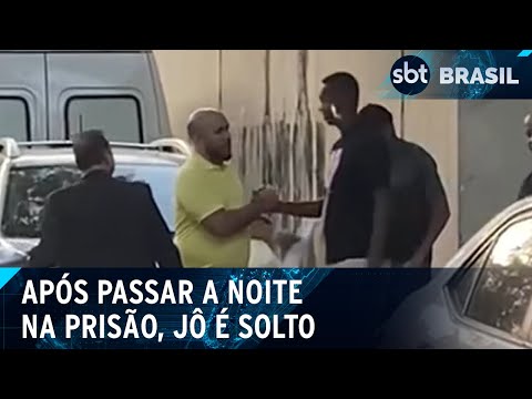 Jô é solto após ser preso por não pagar pensão alimentícia | SBT Brasil (07/05/24)