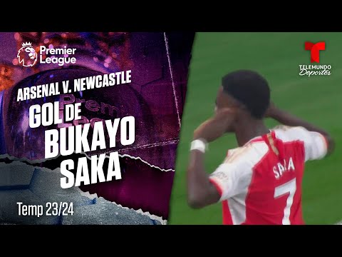 Goal Bukayo Saka - Arsenal v. Newcastle 23-24 | Premier League | Telemundo Deportes