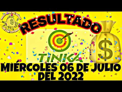 RESULTADOS TINKA DEL MIÉRCOLES 06 DE JULIO DEL 2022 /LOTERÍA DE PERÚ