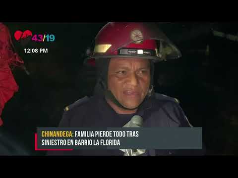 Vivienda en Chinandega toma fuego mientras sus propietarios asistían a culto - Nicaragua