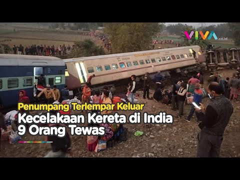 Kecelakaan Kereta di India, Penumpang Terlempar Keluar