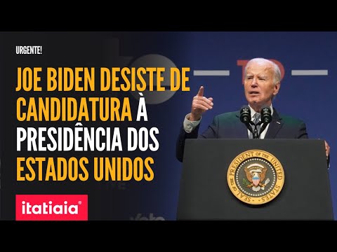 AGORA! JOE BIDEN DESISTE DE CANDIDATURA À REELEIÇÃO DA PRESIDÊNCIA DOS ESTADOS UNIDOS!