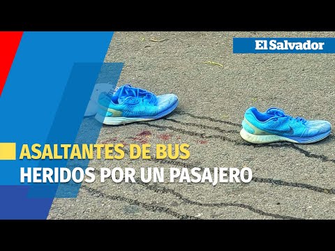 Asaltantes huyen luego de ser heridos por un pasajero en un autobus