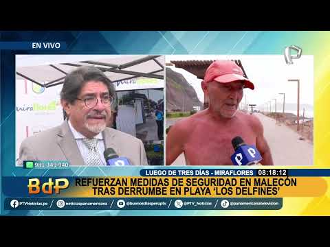 Alcalde Carlos Canales sobre derrumbe en playa Los Delfines: Miraflores no puede intervenir