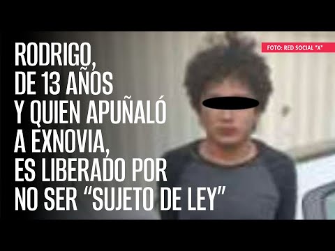 Rodrigo, de 13 años y quien apuñaló a exnovia, es liberado por no ser “sujeto de Ley”