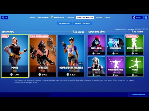 TIENDA de OBJETOS HOY 13 de AGOSTO del 2020 | Fortnite *ITEM SHOP*