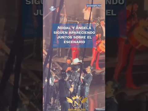 Christian Nodal y ÁngelaAguilar derrochan amor en concierto en California #Shorts