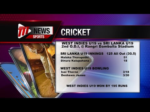 WI Under-19 Cricketers Stop Sri Lanka