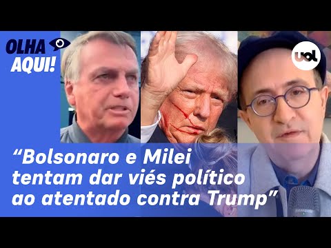 Atentado de Trump: Bolsonaro e Milei tentam dar viés político ao que não tem, diz Reinaldo Azevedo