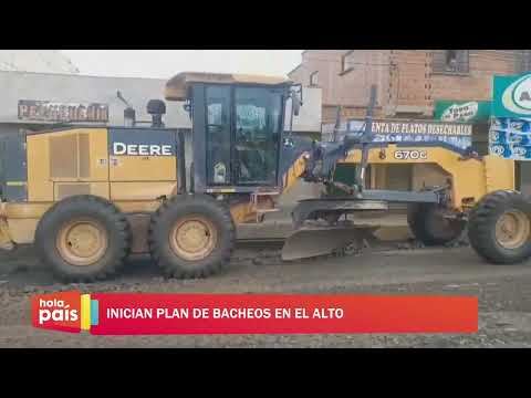 Plan de bacheos en El Alto