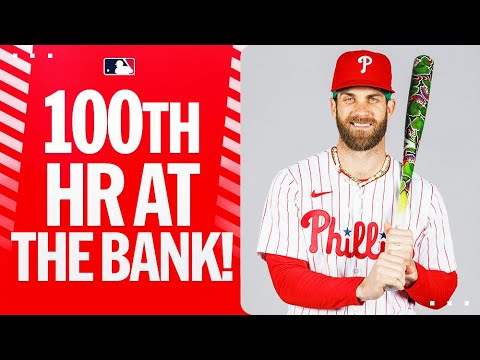 Bryce Harper’s 100TH HOME RUN at CITIZENS BANK PARK! (Philly legend!)