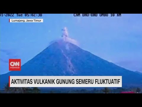 🔴Aktivitas Vulkanik Gunung Semeru Fluktuatif