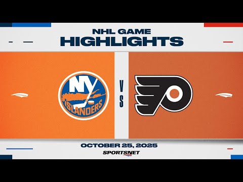 NHL Highlights | Islanders vs. Flyers - October 25, 2025