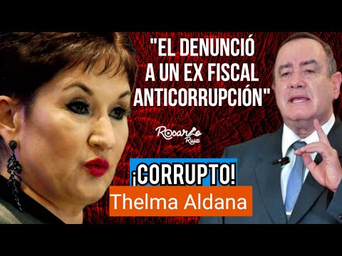 Thelma Aldana señala a Alejandro Giammattei por  denunciar falsamente a Juan Francisco Sandoval