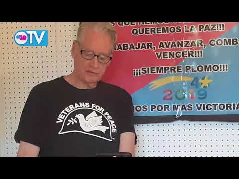 Gerry Condon de Veteranos por la Paz envía saludo al pueblo de Nicaragua