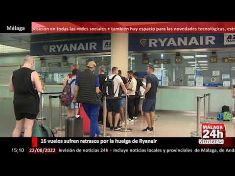 Noticia - 16 vuelos sufren retrasos por la huelga de Ryanair