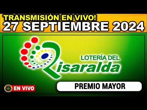 Resultado LOTERIA DE RISARALDA VIERNES 27 de septiembre 2024