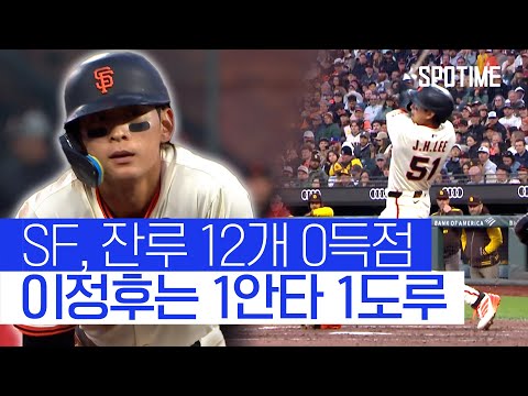 이정후, 안타-도루 기록했지만 만루찬스 놓친 아쉬움 컸다 