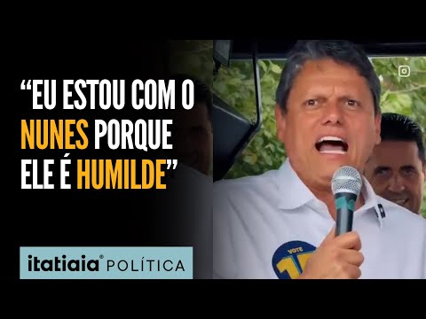 TARCÍSIO, GOVERNADOR DE SP, EXPLICA APOIO AO RICARDO NUNES: 'TRABALHADOR'