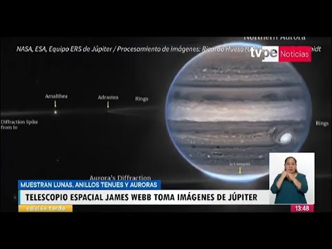Telescopio espacial James Webb captó imágenes de Júpiter