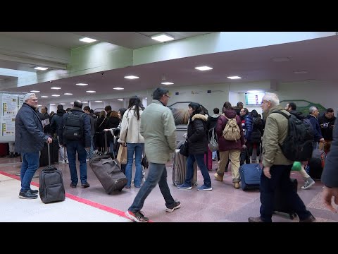Operación salida de Nochevieja en la estación de Chamartín (Madrid)