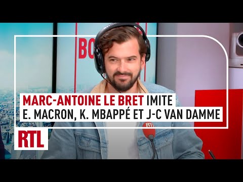 Marc-Antoine Le Bret imite Emmanuel Macron, Kylian Mbappé et Jean-Claude Van Damme