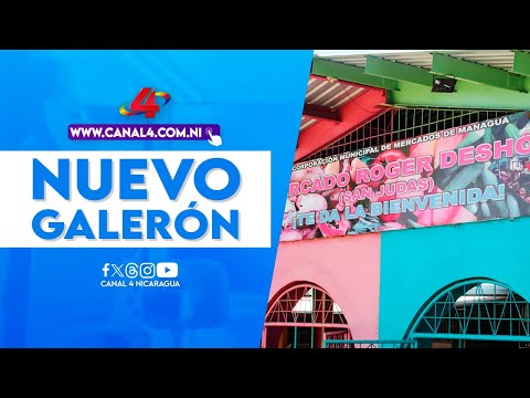 Alcaldía de Managua inaugura galerón en el mercado Roger Deshon del barrio San Judas