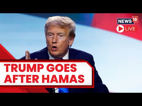 Trump Speech Live | Trump's Furious Speech On Israel Palestine Conflict Live |  Trump Live | N18L