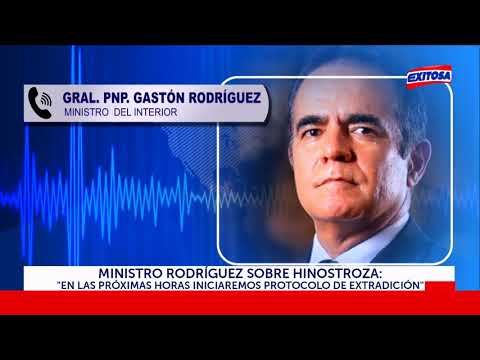 Ministro Rodríguez sobre Hinostroza: En las próximas horas iniciaremos protocolo de extradición