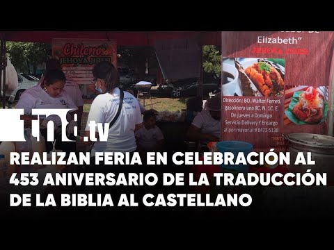 Feria cristiana en celebración al 453 aniversario de la biblia al castellano - Nicaragua