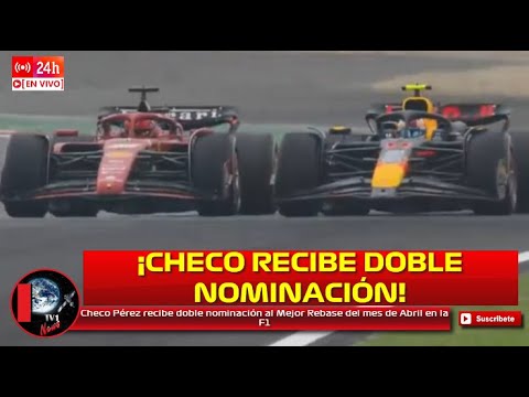 Checo Pérez recibe doble nominación al Mejor Rebase del mes de Abril en la F1