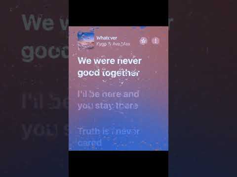 Whatever - Ava Max & Kygo (Lyrics) #shorts #keşfet #music #lyrics #avamax #kygo #youtube