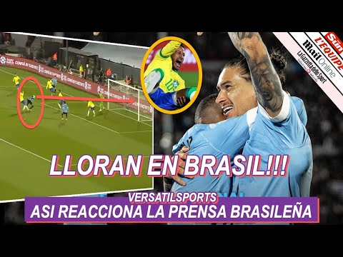 LLORAN en BRASIL!!! ASI REACCIONA PRENSA BRASILEN?A a VICTORIA de URUGUAY vs BRASIL