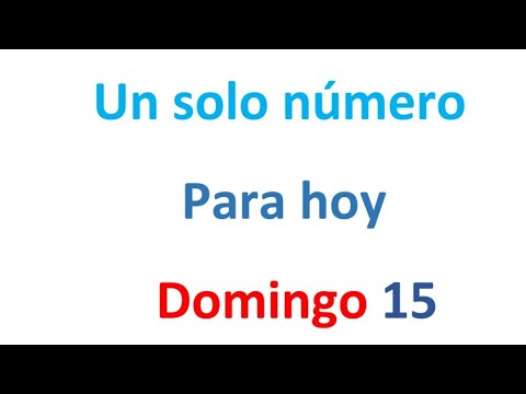 Un solo número para hoy Domingo 15 de septiembre, El campeón de los números