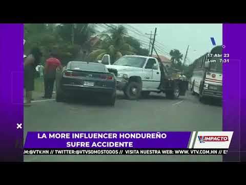 Influencer La More sufre un accidente de tránsito