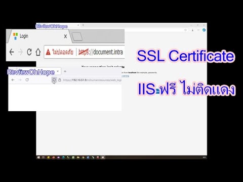 วิธีการติดตั้งSSLCertificate