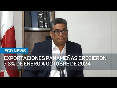 Exportaciones panameñas crecieron 7.3% de enero a octubre de 2024 | #EcoNews