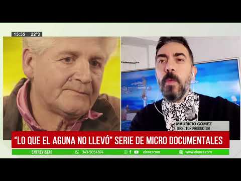 Mauricio Gómez. Director, productor y guionista. Presenta Lo que el agua no llevó