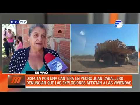 Explotación de cantera molesta a vecinos en Pedro Juan