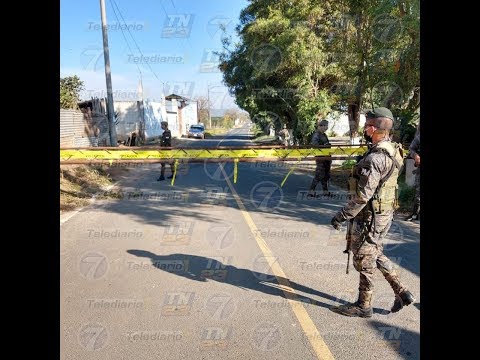 Ejército lidera anillos de seguridad en accesos a Patzún