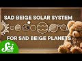 The Solar System is Beige