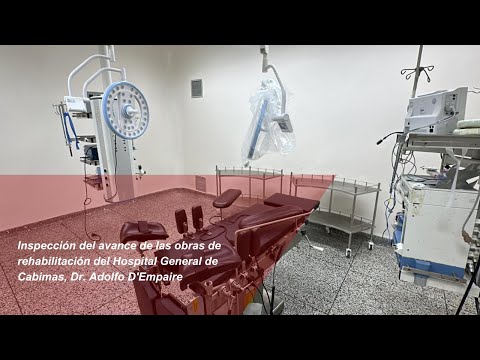 Avance de las obras de rehabilitación del Hospital General de Cabimas, Dr. Adolfo D'Empaire