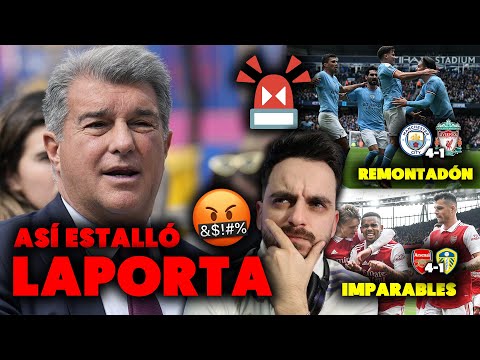 LAPORTA ESTALLA: DEFENDEREMOS al BARÇA hasta la ÚLTIMA GOTA DE SANGRE · ARSENAL IMPARABLE